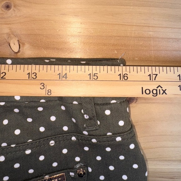 Chicos Pants Womens 1 So Slimming Black and White Polka Dot Girlfriend Ankle - Picture 6 of 8